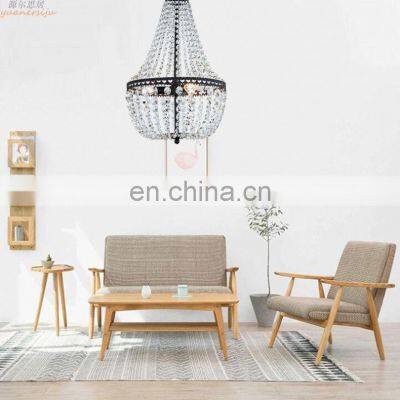Hot Sell Event Decoration Plated Round Beads Frame Lampshade Luxury Wedding Hall Light photo-3