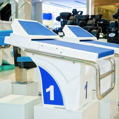 PIKES Pool Competition Platform Standard Starting Block Custom Logo Stainless Steel Pool Platform photo-3