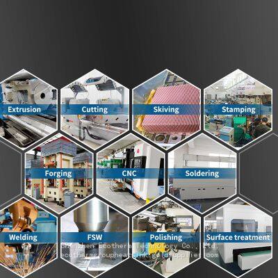 Custom Manufacturer Power Supply Vapor Chamber Copper Pipe Aluminum Led Zipper Fin Large Heatsink Heat Sink photo-5