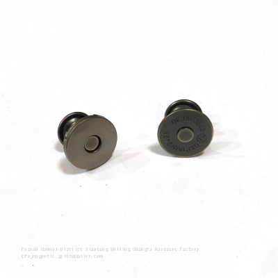 18MMAntique silver ultra-thin double-sided colliding rivet magnetic button
