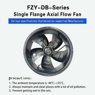 400 FZY-DB Single-Flange External Rotor Axial Fan Industrial Equipment Cabinet Energy Reserve Cooling Fan