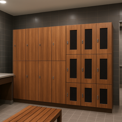 Hot Sale Compact Laminated Locker for Workshop HPL Staff Locker With Good Quality photo-1