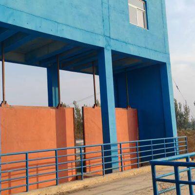 Steel Sluice Gate, Stainless Steel Hydraulic Engineering Water-stop Gate, Reservoir Channel Gate, Curved Steel Dam Gate Manufacturer