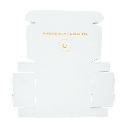 Custom Glowing Skincare Package Cosmetics Wellness Healthy Paper Boxes Essential Oil Postal Paper Boxes With Insert photo-2