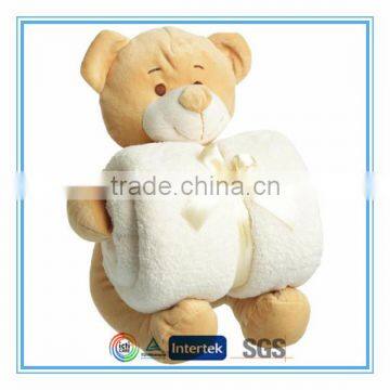 Teddy bear baby blanket super soft hand feeling toys