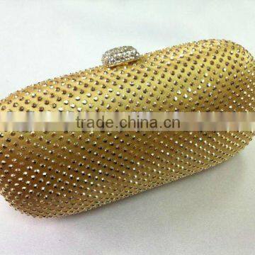 factory wholesale optional color rhinestone clutch evening bag