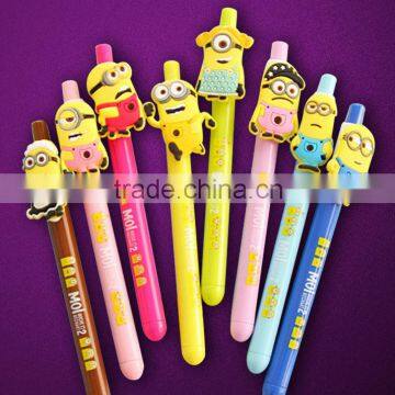 Cheap Promo Cheap School Kids Pen Little Cartoon Animals Customize Students Gel Pen Cool Marker Gift Plastic Ball Pen