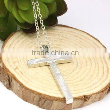 Wholesale Jewelry Silver Alloy Men Women Cross Necklace photo-6