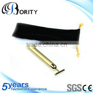 24K Gold Energy bar Vibrating/T-Shape prevent the aging for slimming face beauty machine