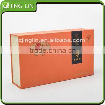 High quality red folding packaging box for tea