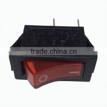 rocker switch with red actuator for home appliance