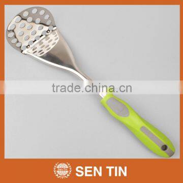 KU-B11TPR Stainless Steel Potato Master with PP & TPR handle Kitchen Tool