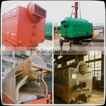 Horizontal assembled coal steam boiler