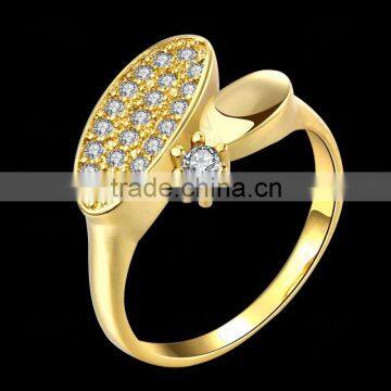 Fashion Jewelry Accessories 18k Gold Engagement Wedding Ring photo-3