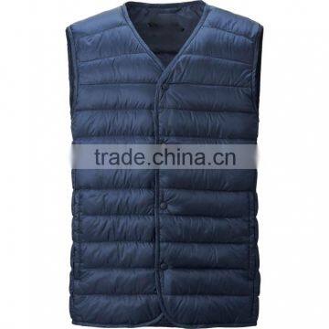 winter down vest wholesale men polyester vest for winter custom