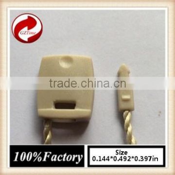 quality string seal tag, hang tag string, garment plastic seal tag/ Apricot string seal 7 string bass guitar