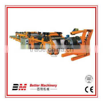 Parallel rollers row levelling machine