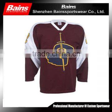 Top quality fashion comfortable wholesale blank hockey jersey&Cheap custom high quality blank ice hockey jerseys