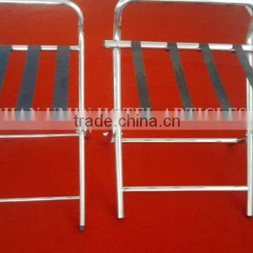 Foldable Stainless Steel Luggage Rack With Backrest photo-3
