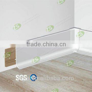 Aluminum wall base floor skirting for office