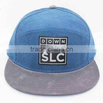 Corduroy Blank 5 Panel Snapback Hats Wholesale photo-2