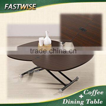 2 in 1 Extendable and Ajustable Dining Table for Dining Room Furniture photo-6