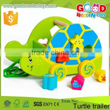 2016 New Products Baby Early Learning Toys Tortoise Shape Wood Pulling Toy For Sale                        
                                                Quality Choice