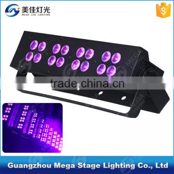 China best price disco dj dmx512 16 x 3w rgb led stage strip light