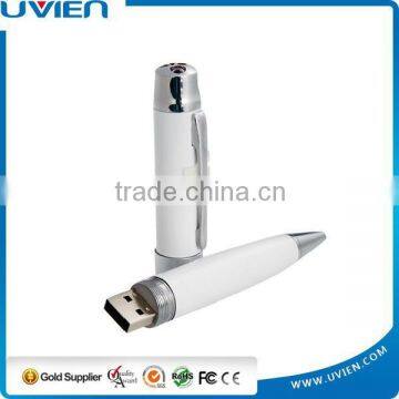 Three-color Laser Pointer Ballpoint Pen USB Flash Drive photo-6