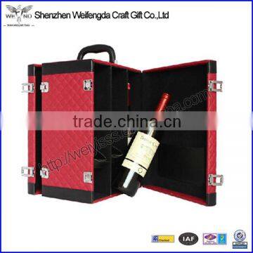2015 New Design Leather Novelty Wine Holder for 6 Wines