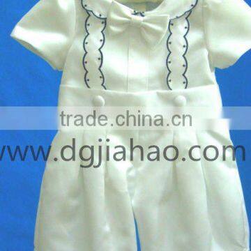 2012 fashion design comfortable and breathable satin christening gown