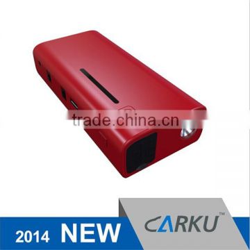 Carku New design 15000mah 500A 12V emergency tools portable mini auto jump starter for gasoline and diesel car