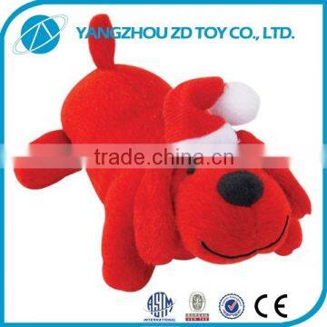 new style soft polyester oem christmas gift stuffed valentine day's dog