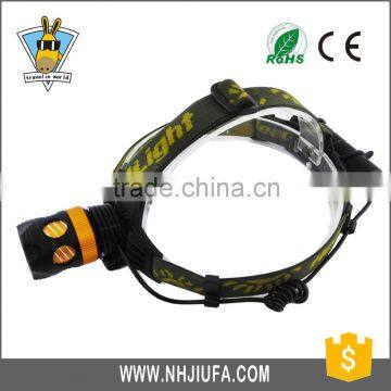 JF High Quality Material Aluminium T6 LED Headlamp