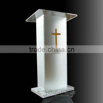 2016 new design factory direct frosted colot acrylic lectern&podium