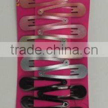 12PCS SPRAY PRINT METAL HAIR CLIP SNAP CLIP