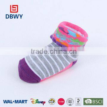 Special Stype Wholesale Bubble Cuff Strip Cotton Baby Socks