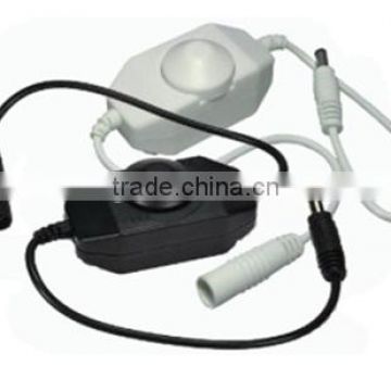 Manual Inline LED Dimmer Brightness To DC Adapters For LED Single Color Light Strip 12V