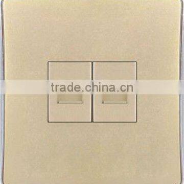 Double Tel Socket Wall Switch