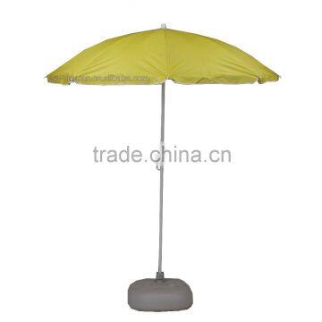 solid bright yellow canvas wholesale parasol umbrella