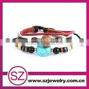 PUA0042 wholesale leather bracelets with snap