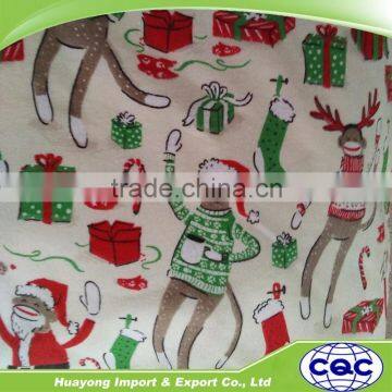 Wholesale 100% Cotton Printed Flannel Christmas Pajamas Fabric