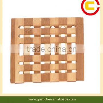 Promotion price bamboo heat resistant table pad made by bamboo board