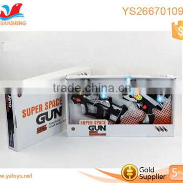 Cheng hai cheap toy factory music bullet gun toy for boys