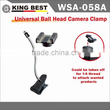 KINGBES TUniversal Ball Head / Clip Stand / 1/4 " inch Screw Standard Ball Head Camera Flash /Clip Stand