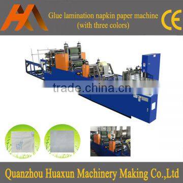 Automatic laminating folding napkin tissue serviette paper making machine