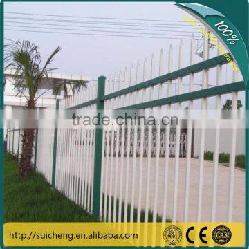 Guangzhou factory PVC Cheap Wrought Iron Metal Fence Galvanized Steel Picket Fence