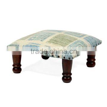 Natural Fibres Hand-upholstered Foot stool