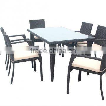Granco KAL057 outdoor wicker dining table set