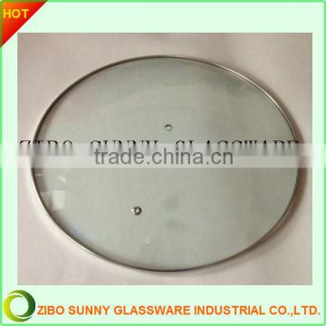 C type Round toughen glass pot cover